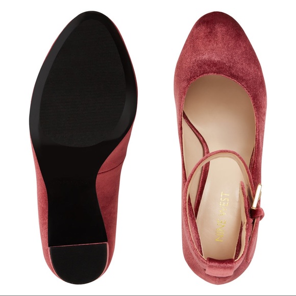 New! Nine West 3.75" Sz 7 Louiza Ankle Strap Heels - Picture 7 of 8